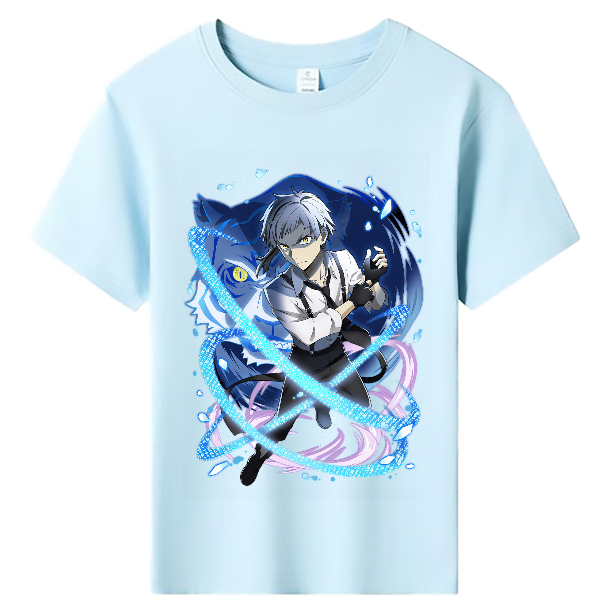 （画像用） 文豪ストレイドッグス Bungo Stray Dogs 綿100％キッズTシャツ（フロントプリント）